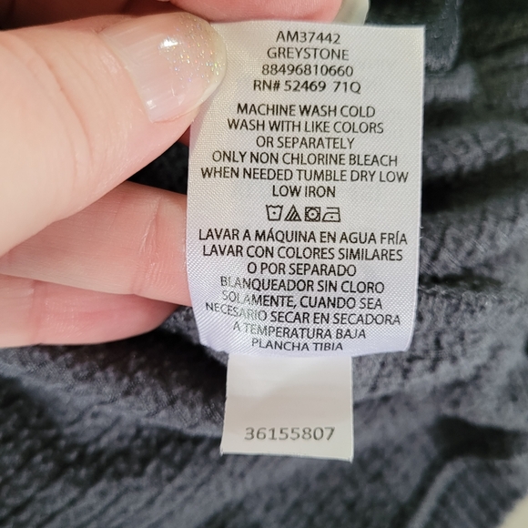 🍁ATHLETIC WORKS Full Zip Gray & Black Color Block Men's XL (46/48) - Picture 5 of 10